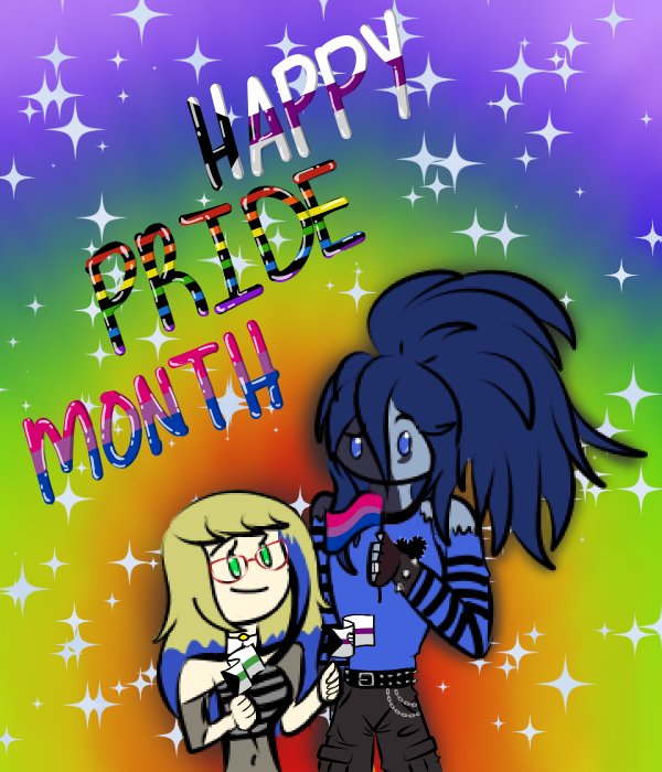 LemonInk010604's tweet image. Happy Pride Month guys!

First year that I've made anything for Pride, so I thought I'd try it with Amber and Cobalt 🥰

#XLS #NALS