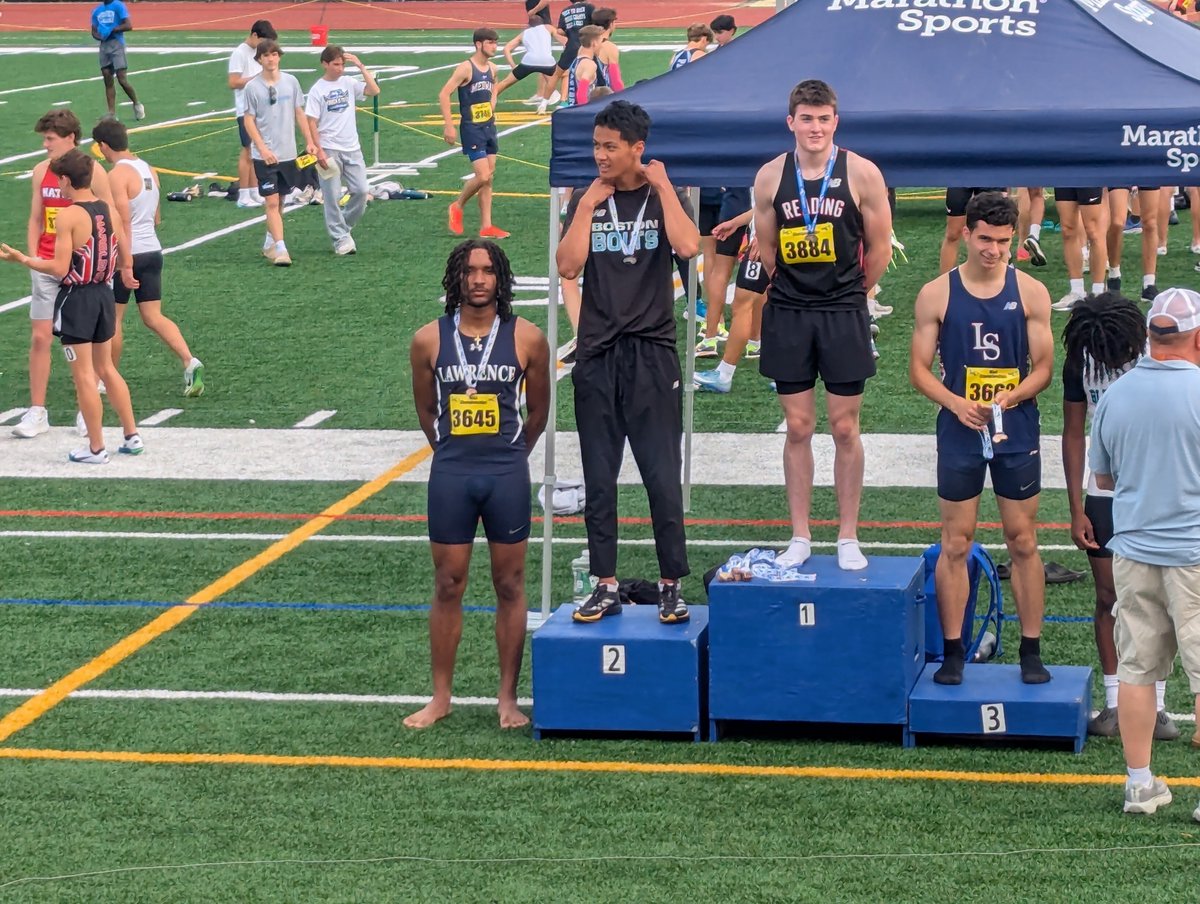 LawrenceLancerstrack (@lhslancerstrack) on Twitter photo Cristian Reinoso adds to his 4th place medal in the 200m with another 4th place finish, this time in 400m at the 2025 MIAA Meet of Champions! His time (48.67) shatters his old school record in the event and qualifies him for this year's New England Championship Meet!
<a href="/JamiePote/">Jamie Pote</a> Cristian Reinoso adds to his 4th place medal in the 200m with another 4th place finish, this time in 400m at the 2025 MIAA Meet of Champions! His time (48.67) shatters his old school record in the event and qualifies him for this year's New England Championship Meet!
<a href="/JamiePote/">Jamie Pote</a>