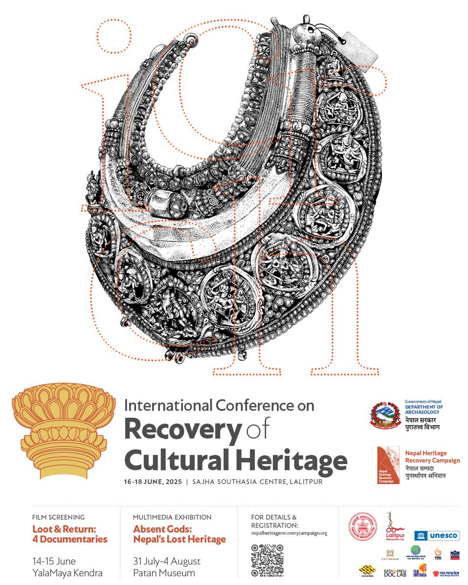 We are honored to convene the International Conference on the Recovery of Cultural Heritage in Lalitpur, Nepal—a global forum addressing restitution, justice, and the protection of cultural patrimony.

🎟️ Register: eventmx.com/events/interna…

#NepalHeritage #HeritageRecovery #Nepal
