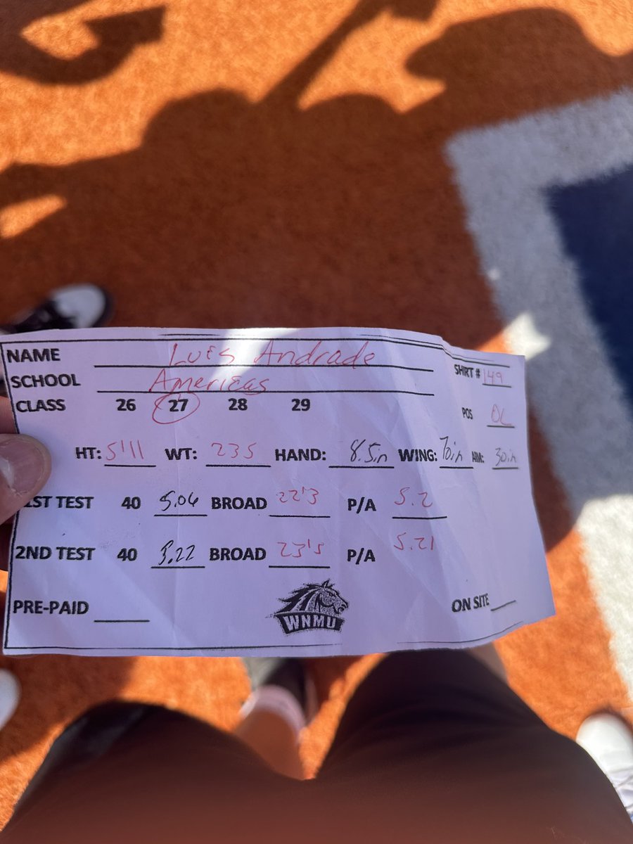 Luis Andrade (@landrade915) on Twitter photo 2nd camp in the books thank you to <a href="/WNMUFootball/">WNMU Mustang Football</a> for having me and <a href="/CoachD_Delgado/">David Delgado</a> for teaching me new techniques that I can take to my teammates to help get better. 2nd camp in the books thank you to <a href="/WNMUFootball/">WNMU Mustang Football</a> for having me and <a href="/CoachD_Delgado/">David Delgado</a> for teaching me new techniques that I can take to my teammates to help get better.