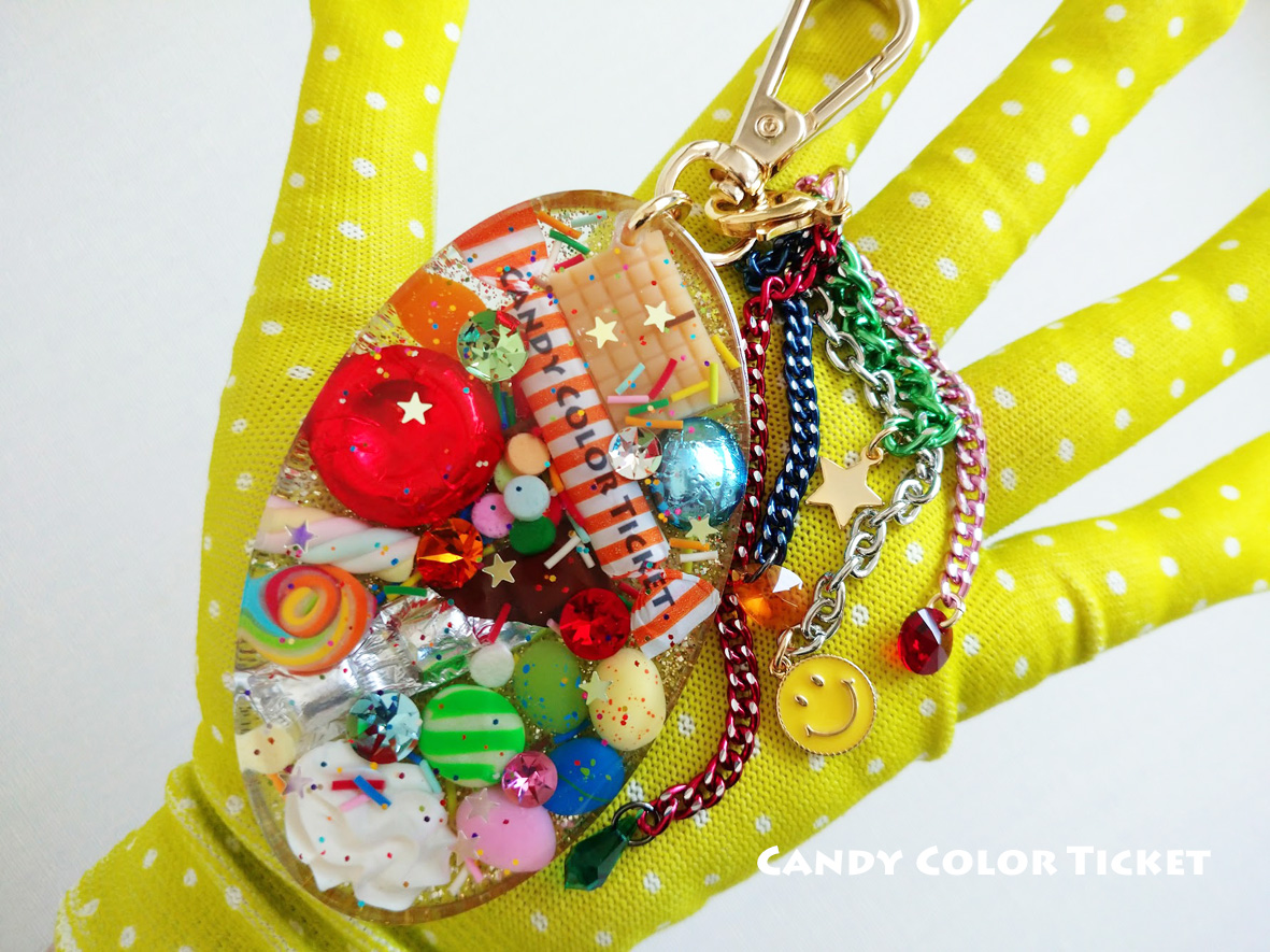 mmts×CANDY COLOR TICKET カンカラチケット バッグチャーム