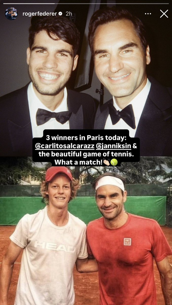 Roger Federer Live tweet media