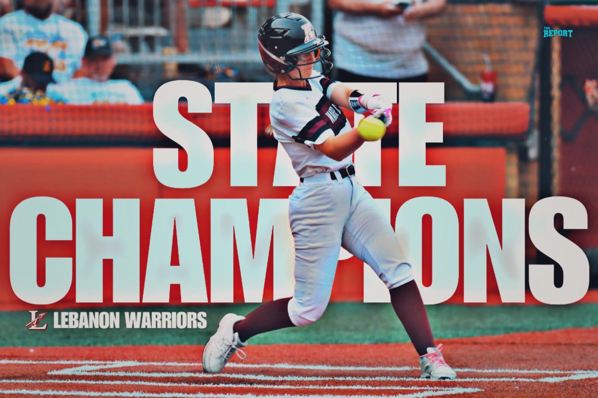 TheReportOhio's tweet photo. 🏆 The Lebanon Warriors are your Division I softball state champions! https://t.co/x14L4EIzNx