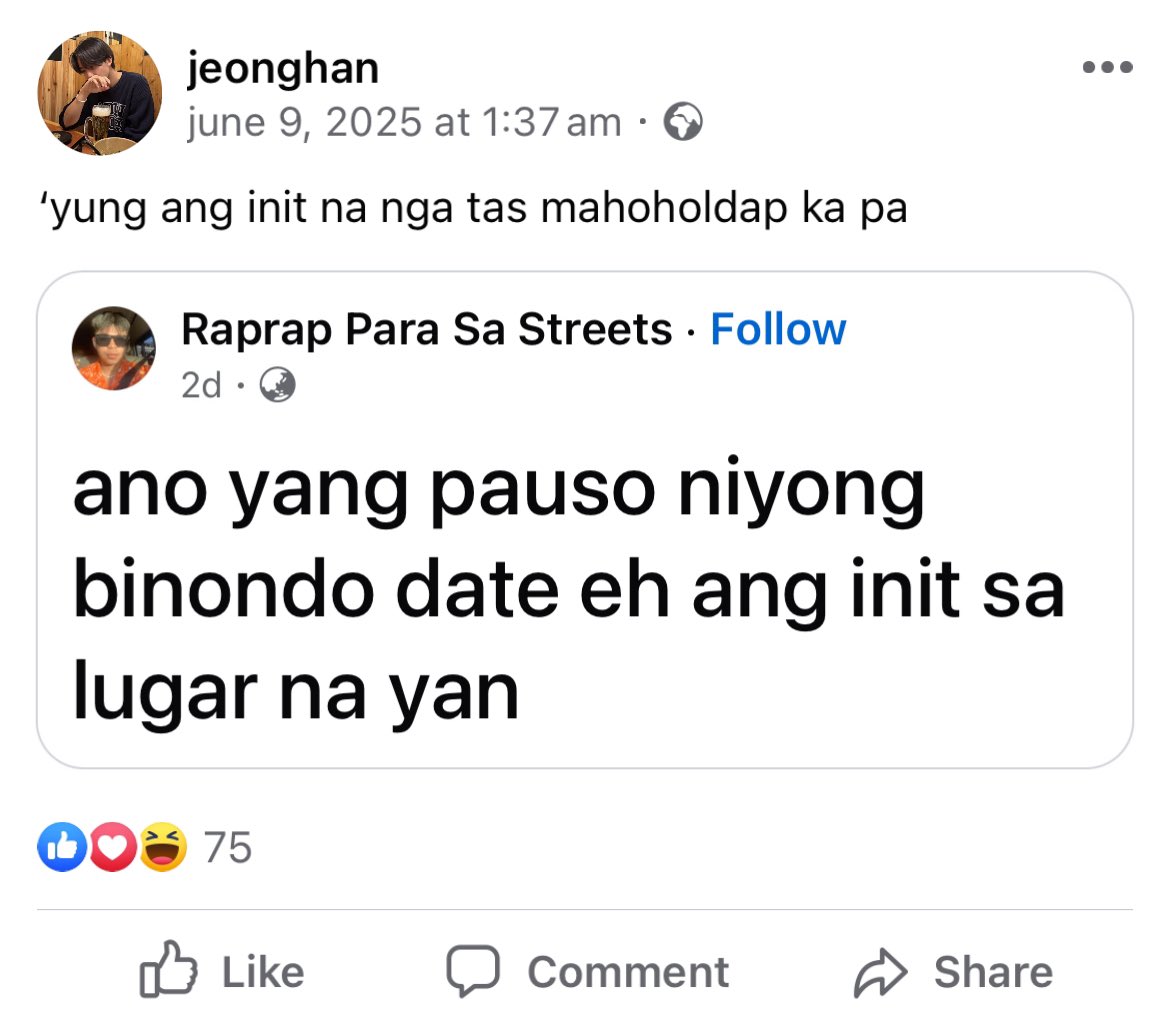 dprjww's tweet photo. a #jihan few tweets au

sino ba kasi nagpauso ng binondo date na ‘yan? https://t.co/jQOHPercAQ