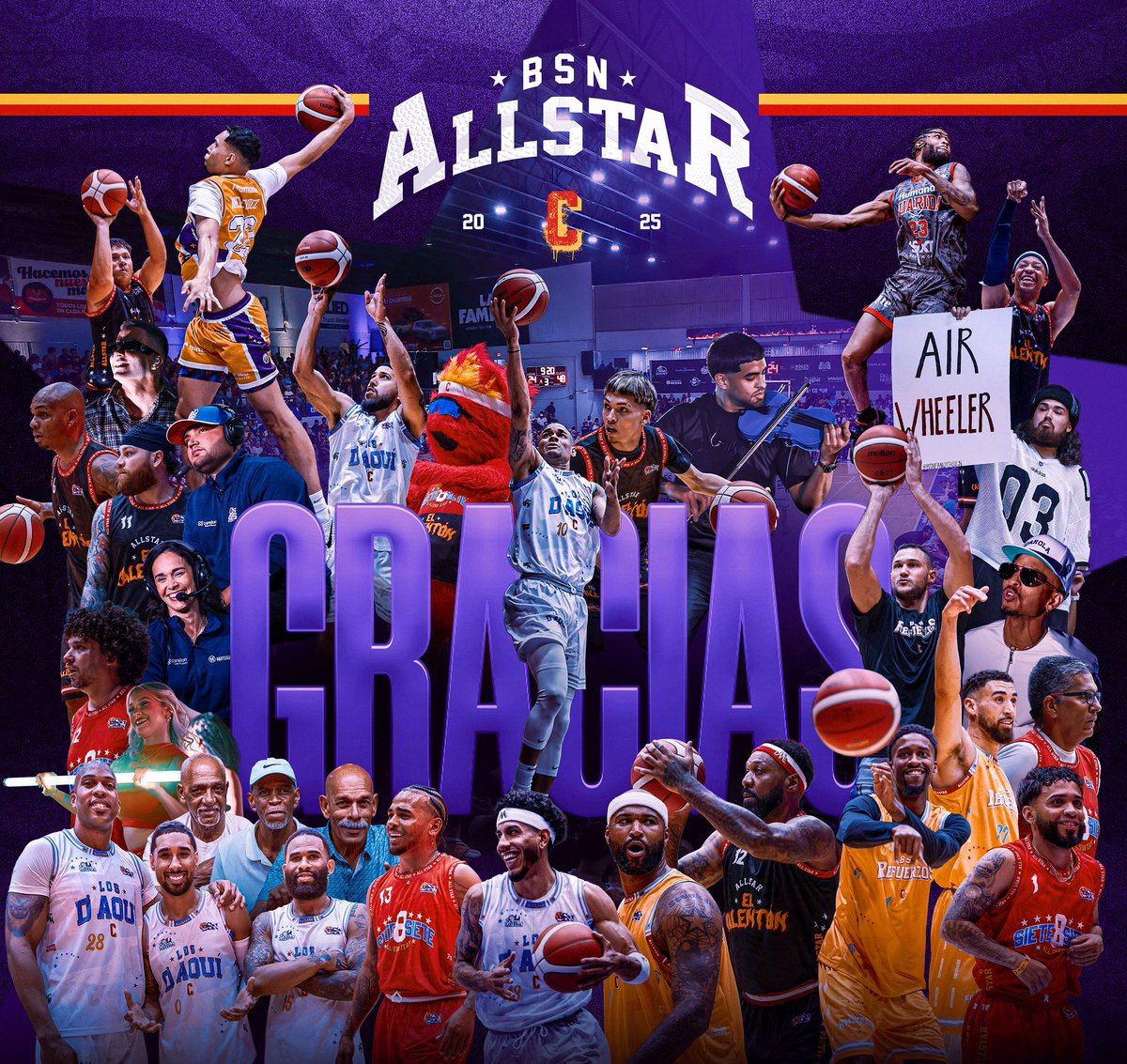bsnpr's tweet photo. La Más Dura. 🔥 

GRACIAS a nuestros jugadores, apoderados, auspiciadores y colaboradores por hacer realidad el BSN All-Star 2025 en Canóvanas 🙌 

#LaMásDura https://t.co/sH0Mz7wZMp