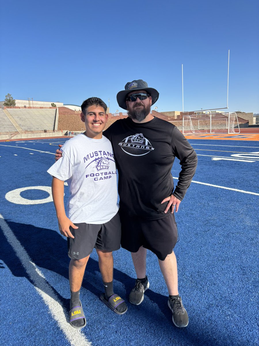 Adam Hernandez (@prim9time_) on Twitter photo Great Camp Today with <a href="/WNMUFootball/">WNMU Mustang Football</a> learned great techniques and strategies to take my game to another level! Appreciate <a href="/CoachD_Delgado/">David Delgado</a> <a href="/coach_bhickman/">Billy Hickman</a> <a href="/Coach_Clift/">Chris Clift</a> for taking the time to share your vision and insights with me. #IOB #915Takeover #AttitudeEffortAbility Great Camp Today with <a href="/WNMUFootball/">WNMU Mustang Football</a> learned great techniques and strategies to take my game to another level! Appreciate <a href="/CoachD_Delgado/">David Delgado</a> <a href="/coach_bhickman/">Billy Hickman</a> <a href="/Coach_Clift/">Chris Clift</a> for taking the time to share your vision and insights with me. #IOB #915Takeover #AttitudeEffortAbility