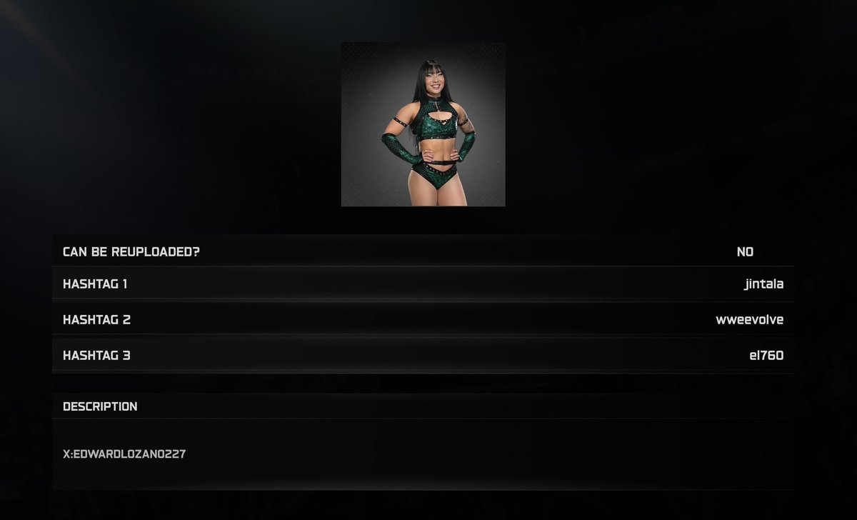 Edward lozano (@edwardlozano227) on Twitter photo <a href="/JinTalaWWE/">Jin Tala</a> is Now Available on Community Creations in #WWE2k25 for PS5, Xbox series X
TAGS:
Jintala
El760
wweevolve
Huge thanks to :
<a href="/WomensRenders/">WWE 2K Render creator.</a> for render and moveset
<a href="/2kwrestling2/">2kwrestling94</a> for the gear
Notice: this does include dlc parts from guila <a href="/JinTalaWWE/">Jin Tala</a> is Now Available on Community Creations in #WWE2k25 for PS5, Xbox series X
TAGS:
Jintala
El760
wweevolve
Huge thanks to :
<a href="/WomensRenders/">WWE 2K Render creator.</a> for render and moveset
<a href="/2kwrestling2/">2kwrestling94</a> for the gear
Notice: this does include dlc parts from guila