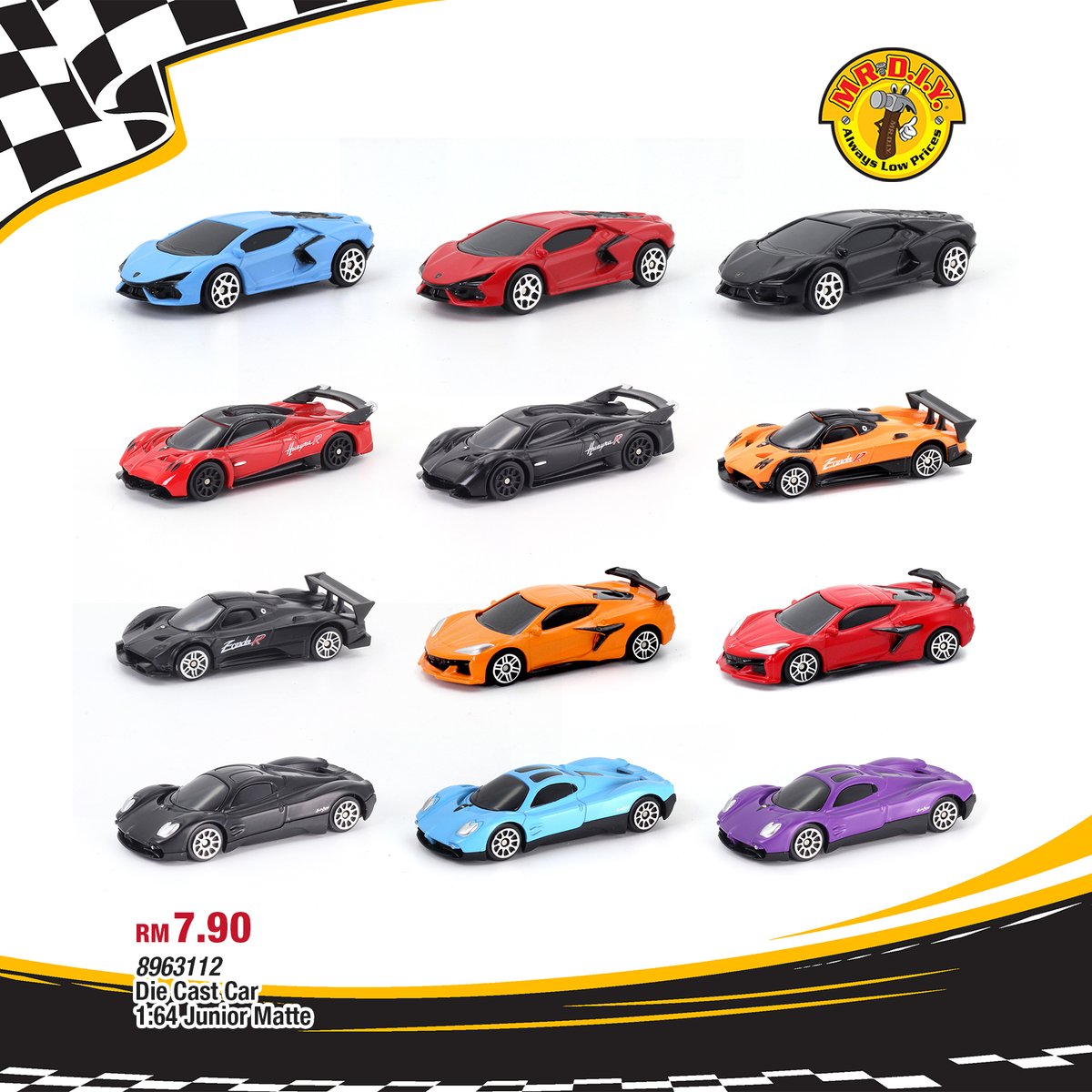 mrdiyMY's tweet photo. 🔥 Bro, khas untuk korang yang minat kereta, kita bawakan toy car yang design smart dan nampak ganas atas shelf! 🏎️

*Price may vary in East Malaysia https://t.co/FijipTyA4t