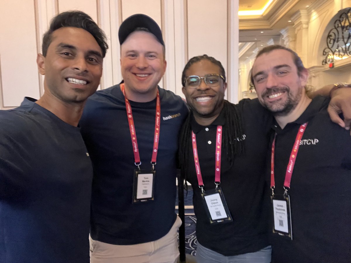 hashbranch's tweet image. The team is down in Vegas for @TheBitcoinConf! 🇺🇸🟧⛏️

Come check us out at booth 813!