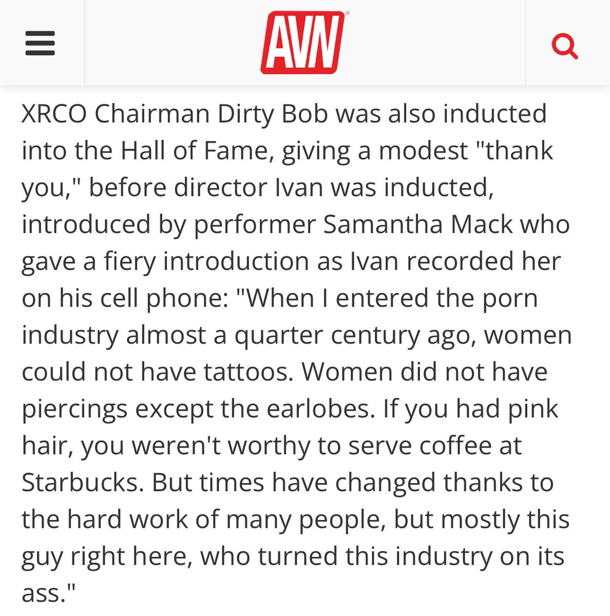 The Sam MACK tweet media