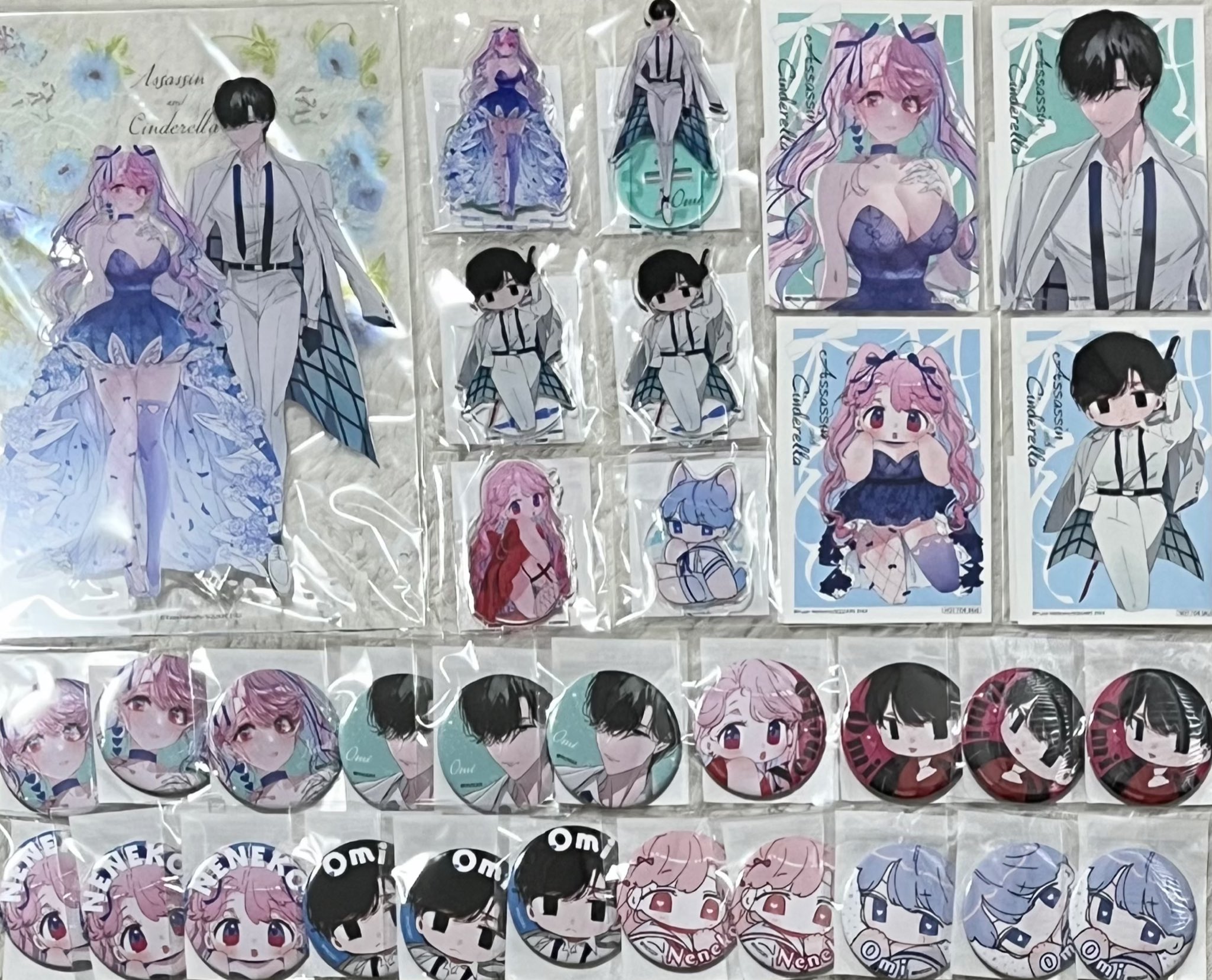 アサシン＆シンデレラ アサデレくじ 缶バッジ 特典 ブロマイドカード アサシン＆シンデレラ アサデレくじ 缶バッジ 特典 ブロマイド