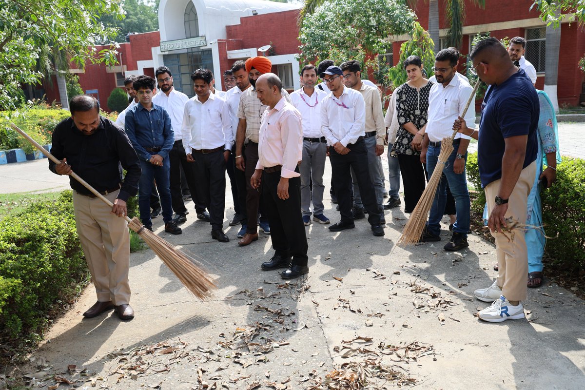 A cleanliness drive was carried out today at the Technical Training Centre of RCF Kapurthala during World Environment Day Campaign-2025.