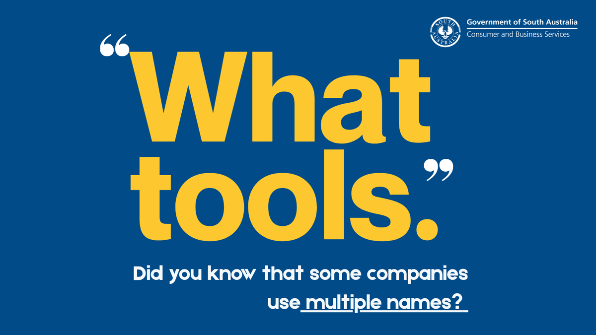Are your 3 quotes actually from different companies? 👀
Check by: 
👉Noting their licence number
&amp;
👉Searching the CBS register. 
Then – voila! You’ll see all connected business names!
Search now🔗 cbs.sa.gov.au/find-a-licence…
#licensing #tradies