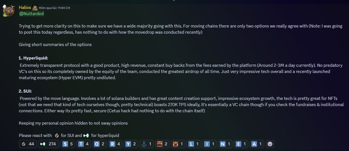 dailygmovevn's tweet image. ✏️ Dự án tiếp theo cân nhắc rời @movementlabsxyz: Bộ NFT của @SquirrelMove  

Founder của dự án, ông Halios, đã mở khảo sát cộng đồng về hướng đi tiếp theo của Nuttard sau đợt Movedrop gây thất vọng.

Hành động này trong cộng đồng nhằm tìm kiếm sự đồng…