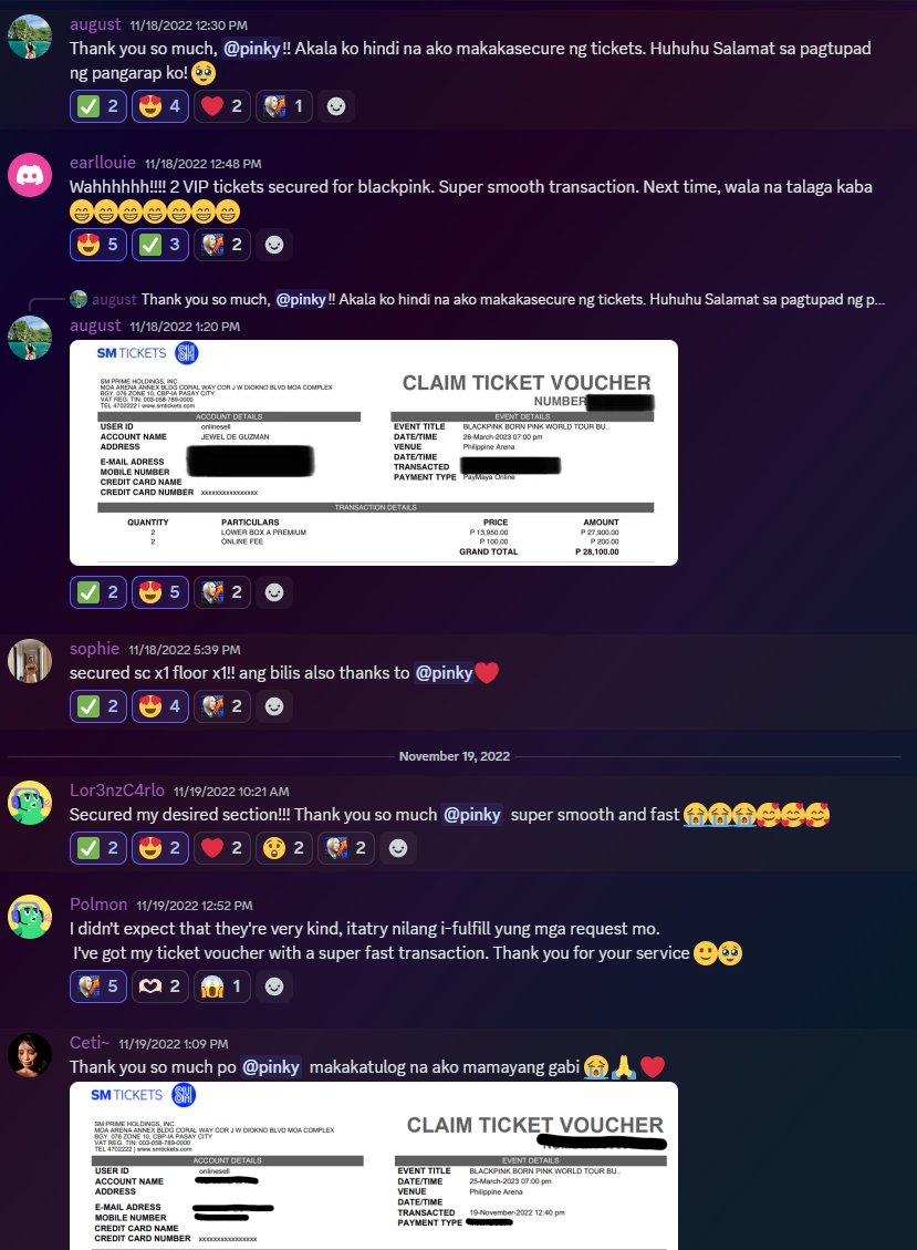 queen_ticket's tweet photo. Get your ticketing assistance from the OG BLACKPINK 2022 TPA provider. Tried and tested by blinks for over 3 years. 🔥🖤🩷 #TicketQueen
#BLACKPINK #블랙핑크 #WORLDTOUR #DEADLINE #DEADLINE_IN_BULACAN #YG https://t.co/7pQxIVwJHX