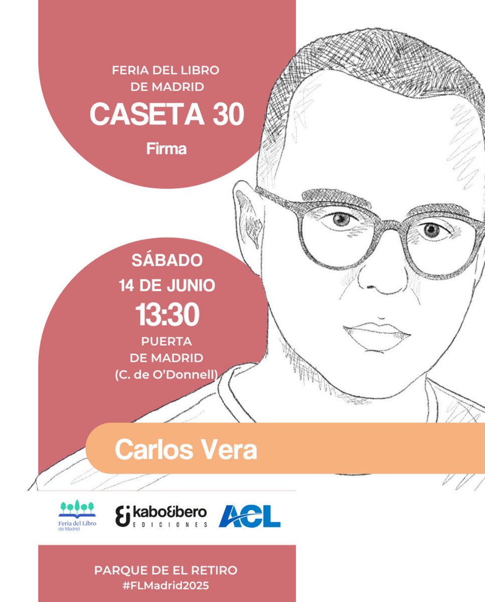 Firma de libros en la Feria del Libro de Madrid en mi querido <a href="/_ElRetiro/">El Parque del Retiro</a> gracias una vez más a mi familia de <a href="/kaboybero/">Kabo&Bero® Ediciones</a> 
Sábado 14 de junio a las 13:30h (hasta las 15h) en la caseta 30. 
¡Os espero! 😀🏳️‍🌈