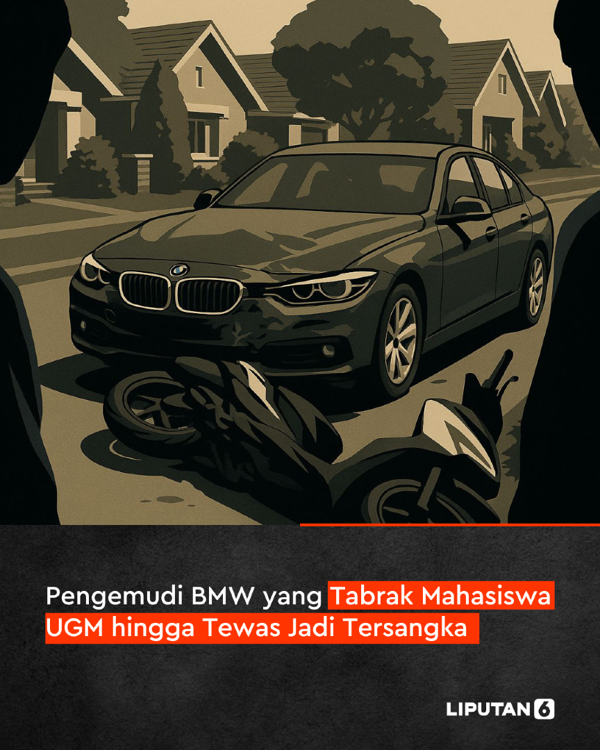 liputan6dotcom's tweet photo. Pengemudi mobil BMW berinisial CPP akhirnya resmi menjadi tersangka kasus kecelakaan yang menewaskan Argo Ericho Afandhi, mahasiswa Fakultas Hukum UGM di Jalan Palagan Tentara Pelajar, Sleman, DI Yogyakarta pada Sabtu (24/5/2025) lalu.
#liputan6dotcom #lip6van #popartlip6 #intrn #berita