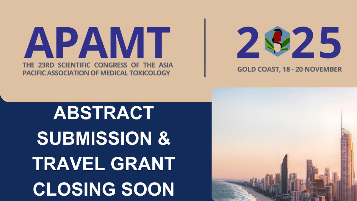 🚨 The APAMT 2025 abstract submission and travel grant deadline is fast approaching! You have less than one week to apply.

🗓️ Deadline: 11:59pm AEDT, Monday 2 June 2025
🚫 No extensions will be granted.

🔗 Submit now: willorganise.eventsair.com/2025-apamt/
