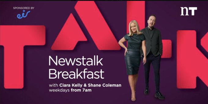 Newstalk Breakfast (@ntbreakfast) on Twitter photo #ComingUp in 15 mins with Ciara and Shane on
<a href="/NewstalkFM/">NewstalkFM</a>
โถ๏ธCocaine use in Ireland <a href="/Prof_Jo_Ivers/">Professor Jo-Hanna Ivers</a>
โถ๏ธIreland on track to miss 2030 emission target <a href="/EPAIreland/">EPA Ireland</a>
โถ๏ธMan arrested in Liverpool for attempted murder
<a href="/grahamwettone/">Graham Wettone</a>
โถ๏ธPrice gouging and the CCPC
<a href="/geraldnash/">Ged Nash TD</a>
#NTBK #ComingUp in 15 mins with Ciara and Shane on
<a href="/NewstalkFM/">NewstalkFM</a>
โถ๏ธCocaine use in Ireland <a href="/Prof_Jo_Ivers/">Professor Jo-Hanna Ivers</a>
โถ๏ธIreland on track to miss 2030 emission target <a href="/EPAIreland/">EPA Ireland</a>
โถ๏ธMan arrested in Liverpool for attempted murder
<a href="/grahamwettone/">Graham Wettone</a>
โถ๏ธPrice gouging and the CCPC
<a href="/geraldnash/">Ged Nash TD</a>
#NTBK