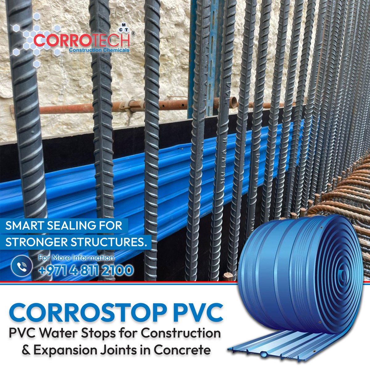 mctgroup_UAE's tweet image. 🔹 𝐒𝐦𝐚𝐫𝐭 𝐒𝐞𝐚𝐥𝐢𝐧𝐠 𝐟𝐨𝐫 𝐒𝐭𝐫𝐨𝐧𝐠𝐞𝐫 𝐒𝐭𝐫𝐮𝐜𝐭𝐮𝐫𝐞𝐬. 🔹

In the world of concrete construction, durability starts with dependable joints.

📞 𝐅𝐨𝐫 𝐢𝐧𝐪𝐮𝐢𝐫𝐢𝐞𝐬, 𝐜𝐨𝐧𝐭𝐚𝐜𝐭 𝐮𝐬 𝐚𝐭: +𝟗𝟕𝟏 𝟒 𝟖𝟏𝟏 𝟐𝟏𝟎𝟎
#ConstructionSolutions #PVCWaterStop