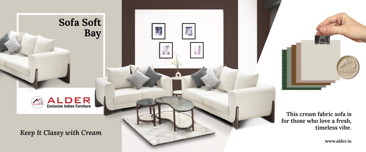 alderfurnitures's tweet image. Life’s too short for boring sofas! Go bold, go soft, go colourful—go YOU.
Swipe, dream, and let’s bring your perfect comfort to life with Alder.

#Alderfurniture #Customsofa