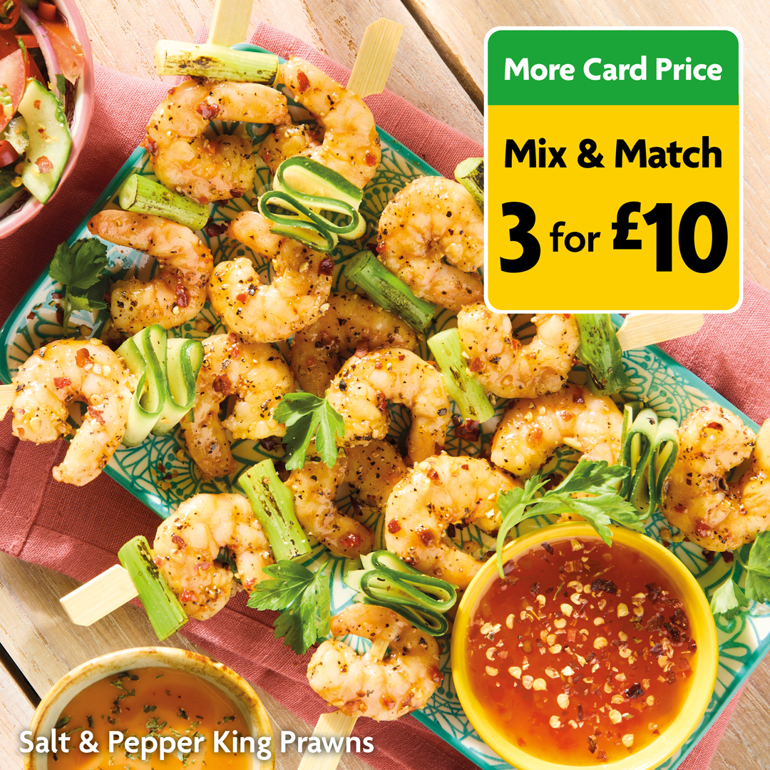 Morrisons's tweet image. Choose any 3 for just £10 - perfect for family meals or tasty midweek dinners 🥩 🐟