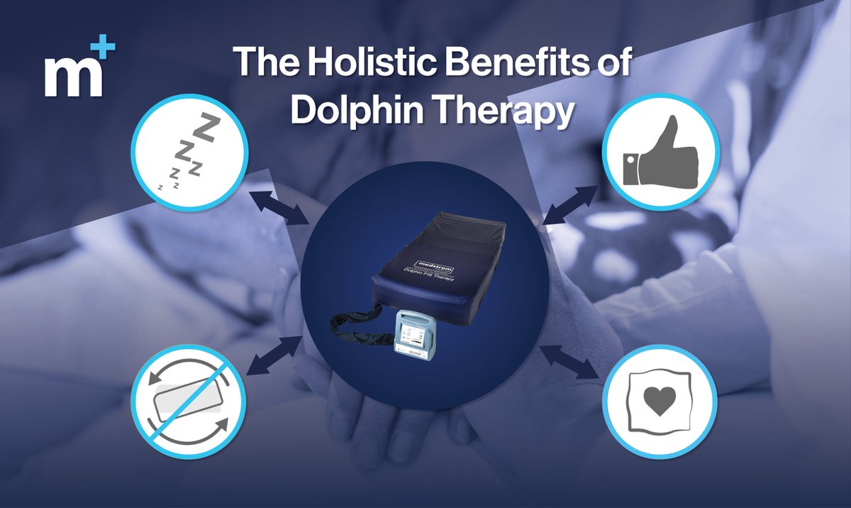 Did you know #DolphinTherapy gives so many more benefits beside pressure area care? 

Its holistic benefits include improved pain management, which improves comfort and sleep, reducing suffering &amp; giving the patient a better quality of life. 

Read more: medstrom.com/holistic-benef…