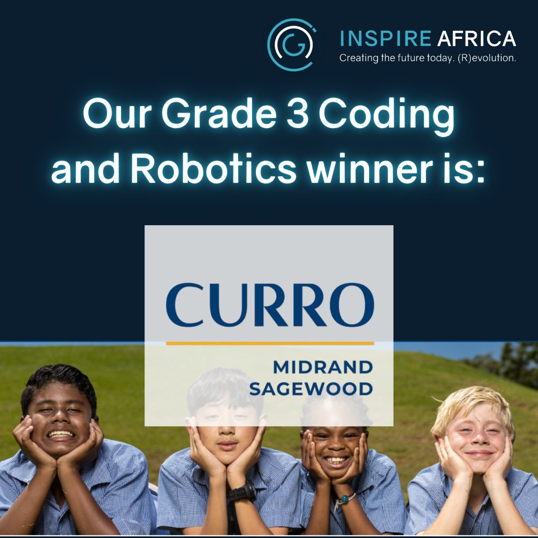 🎉 Congratulations to Linda Naidoo from Curro Midrand Sagewood Primary School 
The winner of our Grade 3 Coding and Robotics Curriculum and Workbooks competition! 🏆💻
You have won: 
✅ 25 x Printed workbooks.
✅ Online educator training and Inspire Campus access.
#InspireAfrica