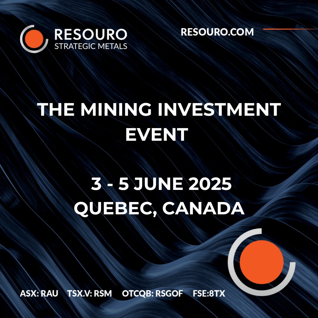 Our team will be attending The Mining Investment Event, taking place from 3–5 June in Quebec. Christopher Eager and Anne Landry will be on the ground to discuss the exciting potential of our Tiros Titanium and Rare Earths Project. To arrange a meeting, please contact us directly.