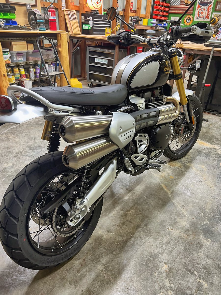 JosephDavisEDU's tweet photo. Although I don’t turn 40 until next April, I’m going to go ahead and get my mid life crisis out of the way. #ScramblinTime @OfficialTriumph https://t.co/FF6WfonL06