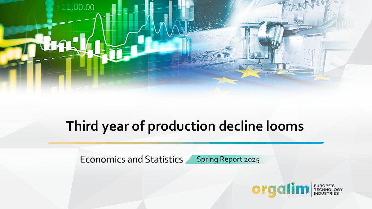 Orgalim (@orgalim_eu) on Twitter photo "Growth has stalled in Europe – it was virtually non-existent during the start of this year and the outlook for the rest of 2025 is equally bleak."
Our DG <a href="/SpiritedUlrich/">Ulrich Adam</a> shares his thoughts on the economic situation for Europe's technology industries.
👉orgalim.eu/en/strong-acti… "Growth has stalled in Europe – it was virtually non-existent during the start of this year and the outlook for the rest of 2025 is equally bleak."
Our DG <a href="/SpiritedUlrich/">Ulrich Adam</a> shares his thoughts on the economic situation for Europe's technology industries.
👉orgalim.eu/en/strong-acti…