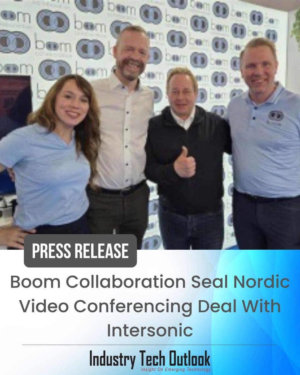 ITOMagazine's tweet image. Boom Collaboration Seal Nordic Video Conferencing Deal With Intersonic

Read More: cutt.ly/krv8tl0i

#BoomVideoConferencing #IntersonicDistribution #CollaborationTech #AVSolutions #FutureOfVideoConferencing #GlobalExpansion #SmartMeetingTech #BusinessConnectivity