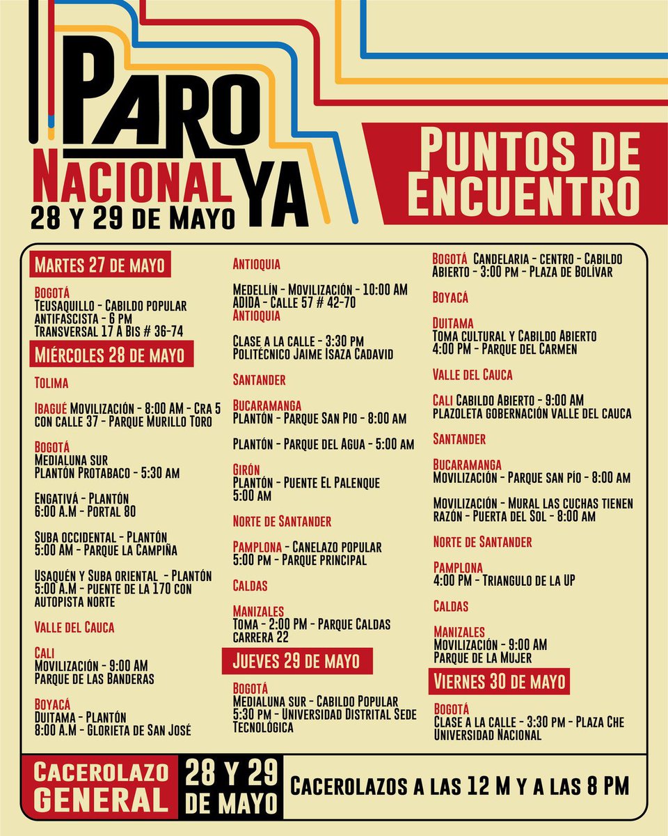 #ParoNacionalYa
