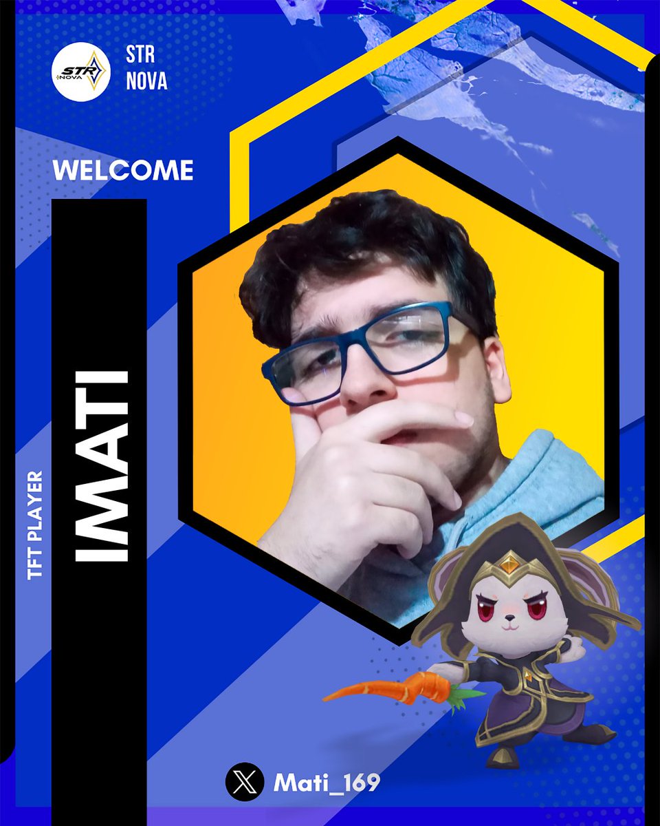 _STR_Nova_'s tweet image. Finalmente nos complace presentar a @Mati_169 quien regresa de un par de sets ausente con todas las ganas de volver a las competencias. Lo celebramos nosotros y toda su fanaticada que esperaba ver su rostro.

"No se preocupen yo tanqueo el top 8."

#STRNova #VamosSTR