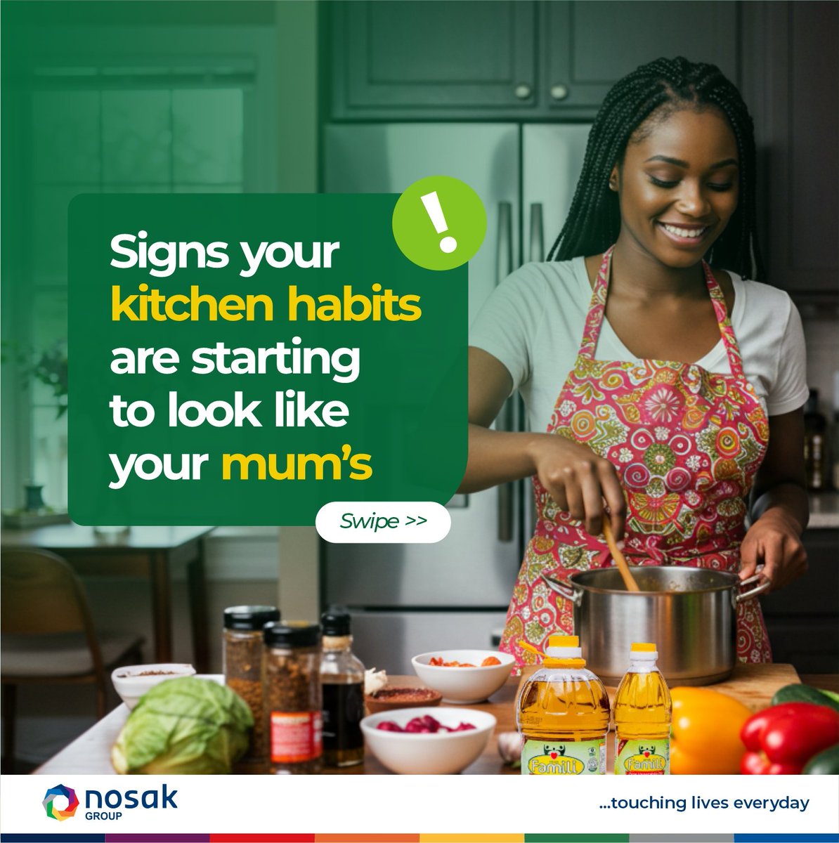 nosakgroup's tweet photo. The signs are there.🤭
Which one is so you? Share below 

#NosakGroup #familioil #CookingHabits #Kitchenhabits https://t.co/VBFBnRl6aH