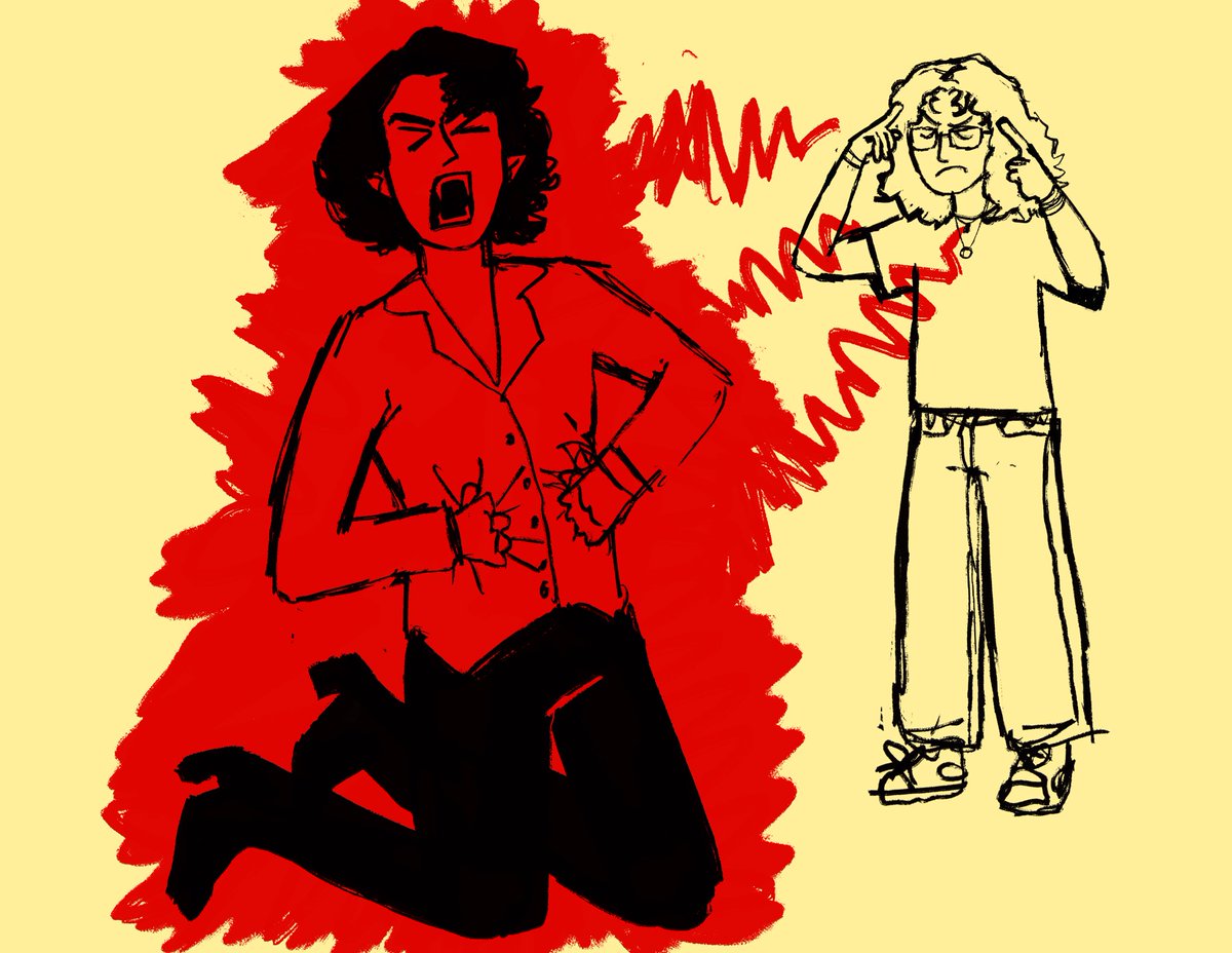 projecting my period cramps onto armand