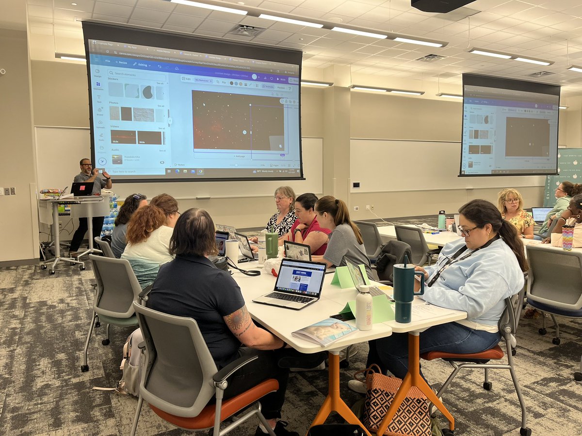 TeacherFlu's tweet image. What is critical thinking? How do we as provoke it? How can we build systems that support deep, meaningful learning? Loved tackling these questions w/ ES through HS teachers from across the district today in our Critical Thinking Cohort! Yes, we may have played with robots… haha
