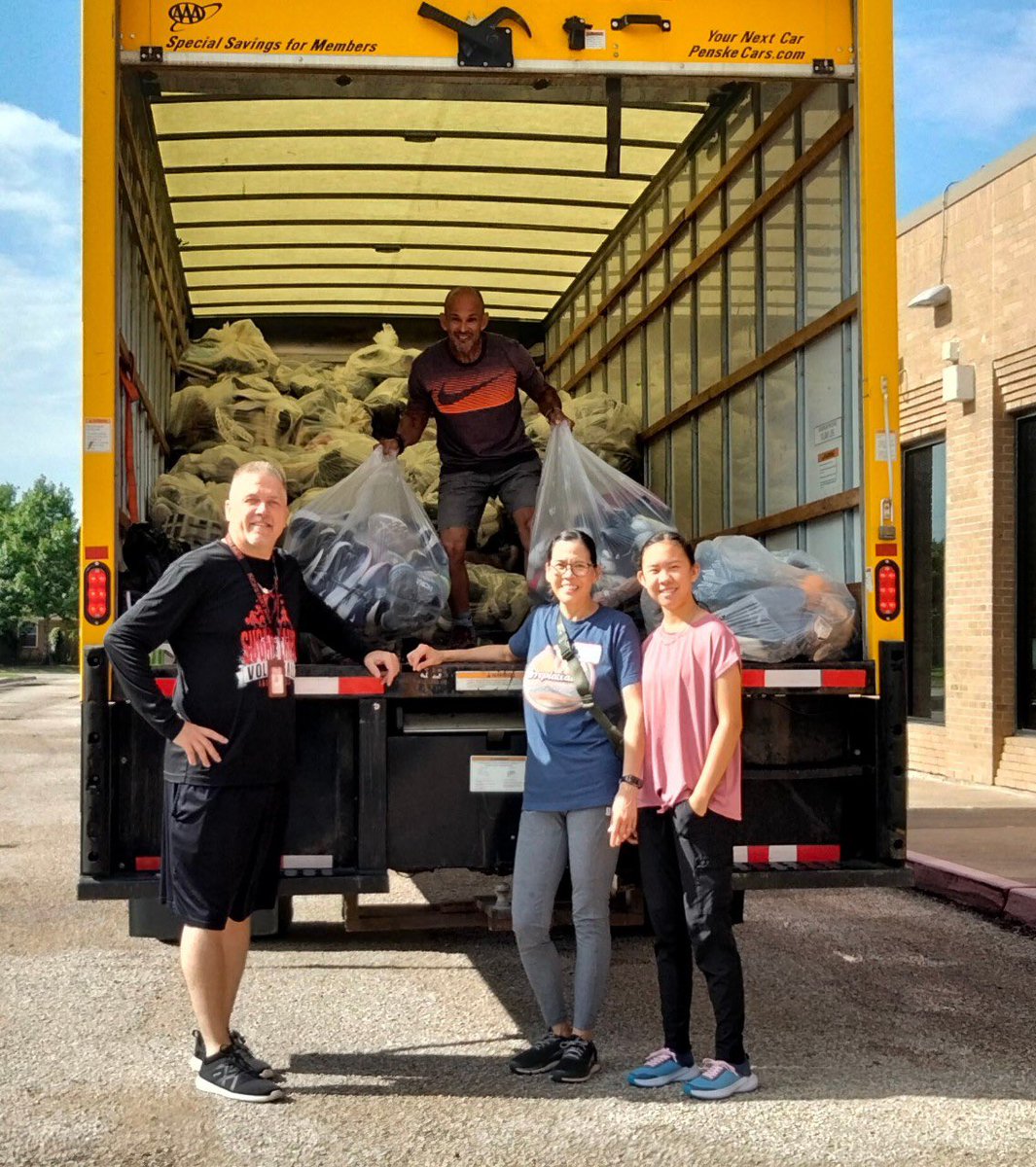 SLMS PTO (@slmstitanpto) on Twitter photo Thank you to everyone who supported the Kickstart Shoe Drive! We collected 42 bags - 1,050 pairs of shoes! Amazing! <a href="/SLMSTitans/">Sugar Land MS</a> Shout out to Mrs. Lim for coordinating this fundraiser! Thank you to everyone who supported the Kickstart Shoe Drive! We collected 42 bags - 1,050 pairs of shoes! Amazing! <a href="/SLMSTitans/">Sugar Land MS</a> Shout out to Mrs. Lim for coordinating this fundraiser!