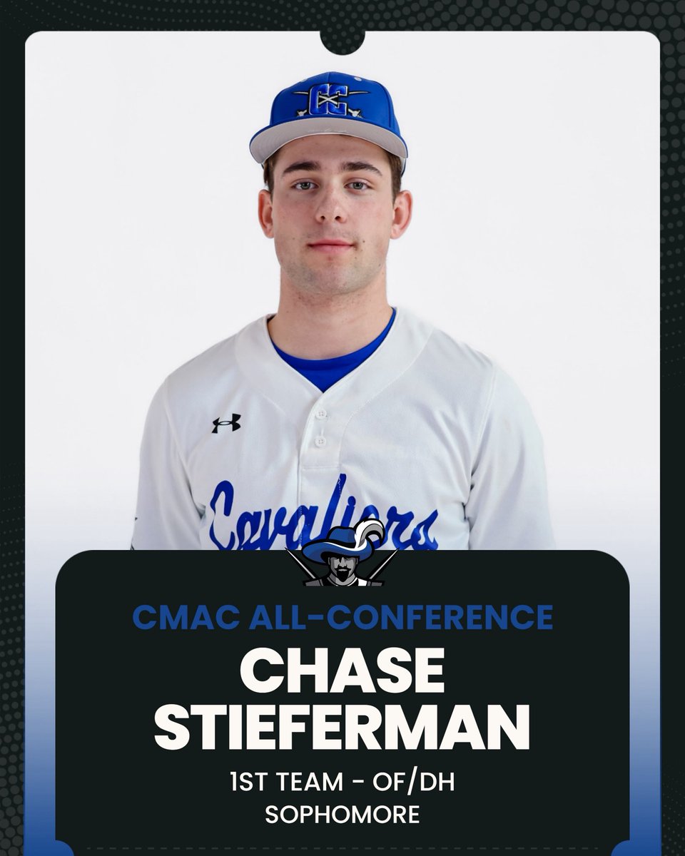 Congrats to Chase Stieferman on being named to the CMAC All-Conference 1st Team!
