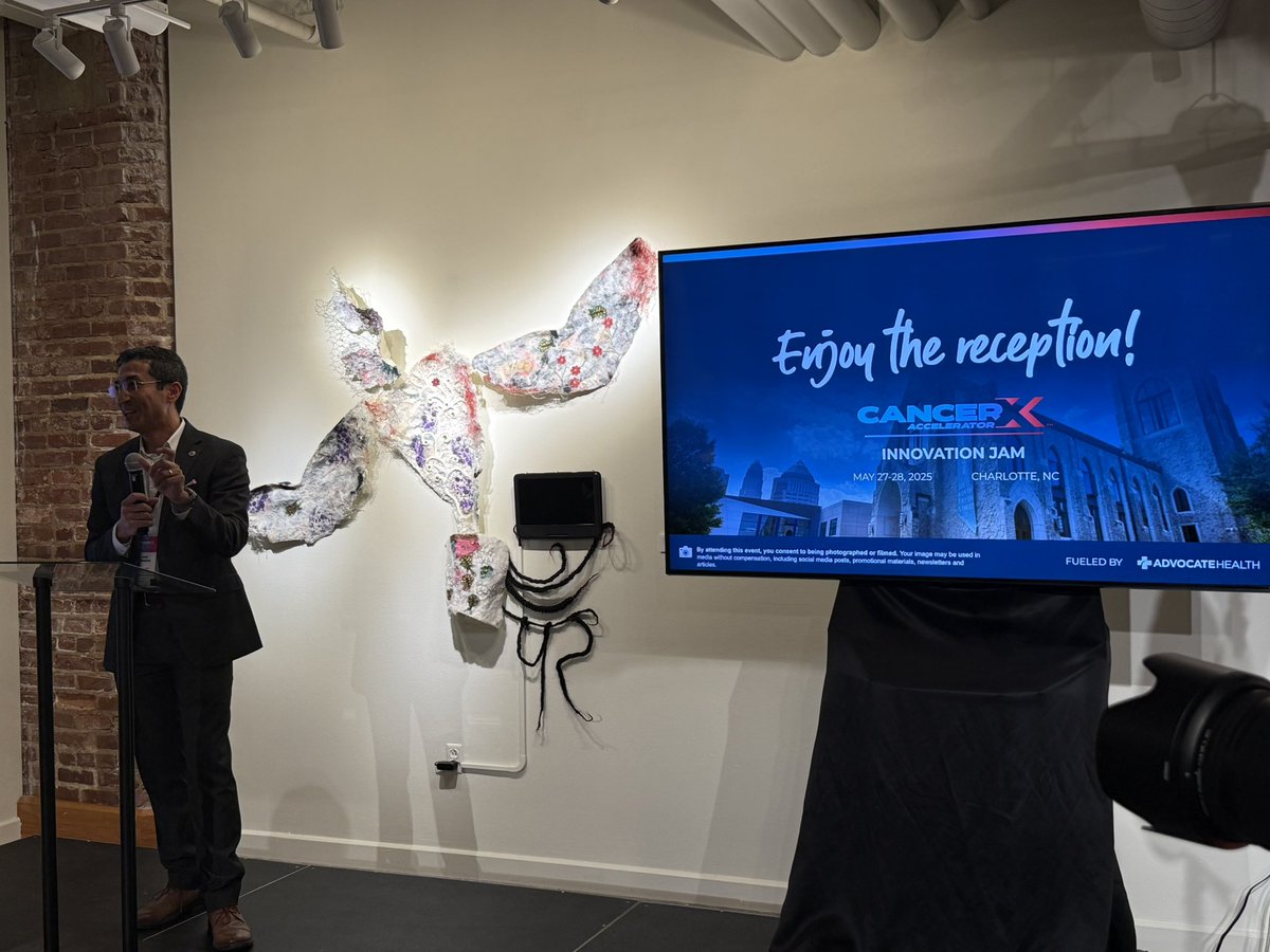 mpdrc's tweet photo. Inspiring kickoff to @CancerXMoonshot #InnovationJam25 hosted by @advocatehealth in Charlotte #QueenCity! #DigitalSolutions to help end #CancerAsWeKnowIt @RasuShrestha @MoffittNews @AtriumHealth @AtriumHealthWFB @LevineCancer @GraceCordovano https://t.co/kfCQOdZVdL