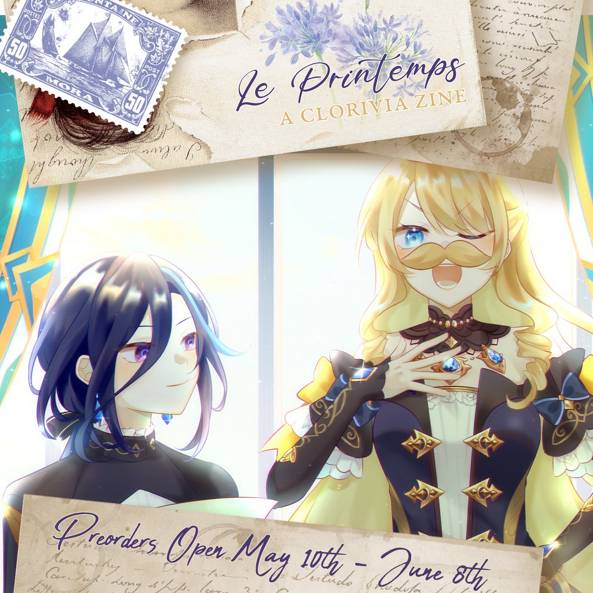 a sneak peek of my piece for the <a href="/cloriviazine/">Le Printemps: A Clorivia Zine 🌻</a> 🌷🌹!!
.
preorder here!! ➡️ cloriviazine.bigcartel.com