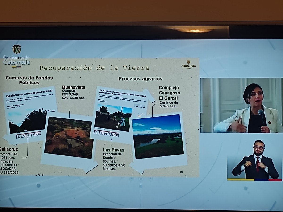Andrea Cely (@andreacelyf) on Twitter photo Qué dignidad debe sentir la Ministra <a href="/MCarvajalinoV/">Martha Carvajalino</a> en este momento. Décadas de olvido para familias campesinas víctimas de despojo y desplazamiento reparadas por este gobierno. Sus luchas dignifican e impulsan el trabajo todos los días. Qué dignidad debe sentir la Ministra <a href="/MCarvajalinoV/">Martha Carvajalino</a> en este momento. Décadas de olvido para familias campesinas víctimas de despojo y desplazamiento reparadas por este gobierno. Sus luchas dignifican e impulsan el trabajo todos los días.