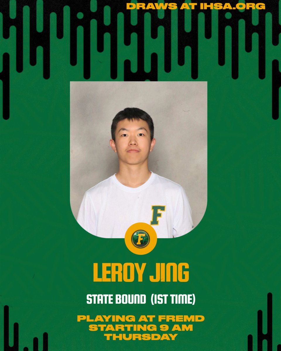 Excited to have three entries into the State Tourney starting this Thursday. Should be some great tennis and looking forward to seeing what this group is able to do. Follow along with the draws at ihsa.org