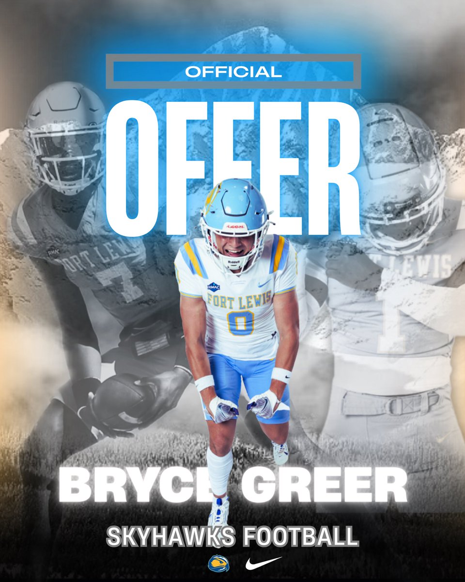Bryce Greer 6'3'' 285 OL (@bryce_greer50) on Twitter photo Blessed to be offered by Fort Lewis! <a href="/FLCCoach_Grinde/">John Grinde</a> <a href="/JoeBushman5/">Joe Bushman</a> <a href="/OLCoachFelina/">Renato Felina, OLine Coach</a> <a href="/CasteelFootball/">Casteel Football</a> <a href="/azbgreer/">Brad Greer</a> <a href="/CoachHamzaAZ/">Hamza Abdullah</a> <a href="/WrCoachJohnson/">Coach Johnson</a> Blessed to be offered by Fort Lewis! <a href="/FLCCoach_Grinde/">John Grinde</a> <a href="/JoeBushman5/">Joe Bushman</a> <a href="/OLCoachFelina/">Renato Felina, OLine Coach</a> <a href="/CasteelFootball/">Casteel Football</a> <a href="/azbgreer/">Brad Greer</a> <a href="/CoachHamzaAZ/">Hamza Abdullah</a> <a href="/WrCoachJohnson/">Coach Johnson</a>