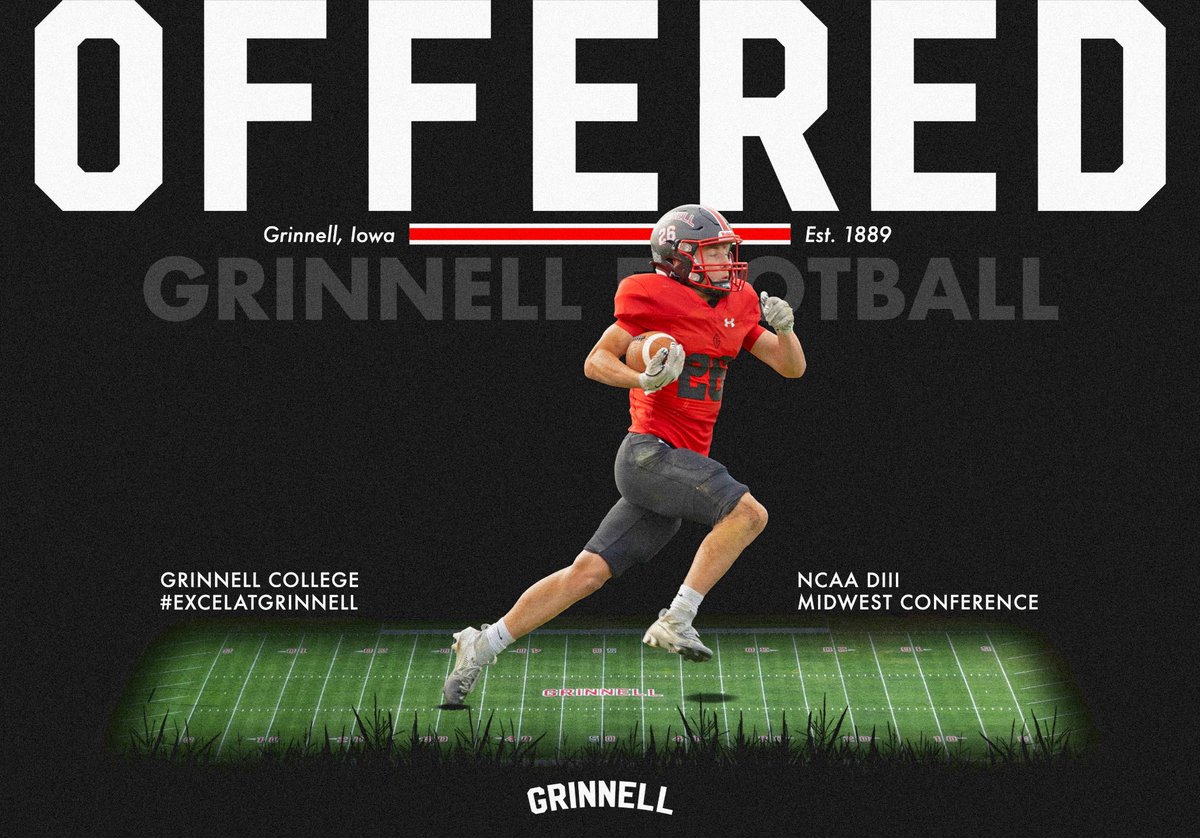 CashWheeler26's tweet photo. After speaking with Coach Barnes, I’m blessed to receive an offer to continue my career at @Grinnell_FB.
@Perryton_HC @CoachWhiteDB1 @RandallSweet5 @KaleSteed https://t.co/CuvpaIDsG1