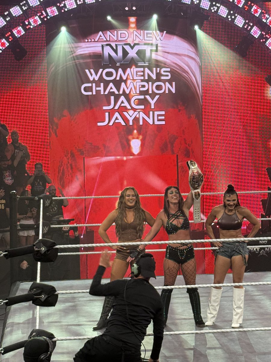OMG and New Women’s NXT champion! Jacy Jane has done it! #wwe #wwenxt