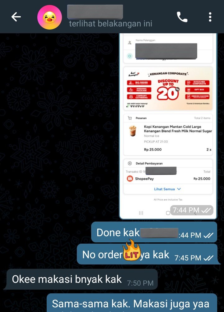 skawngr_j's tweet image. Proof Kopken (Kopi Kenangan) 50% . Yuk masih ready ya! #WTS #WTB #Kopken #Promo #Ngopi 

Fast resp by tele cek bio 😉