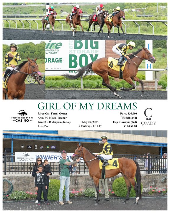 Congratulations to the connections of GIRL OF MY DREAMS who goes wire to wire <a href="/PID_Casino/">Presque Isle Downs & Casino</a> under a confident ride by Israel Rodriguez. Huge thank you to the entire AMR Team who make these wins happen and the clients who give us the opportunity. So grateful 🙏🏼 <a href="/RiverOakFarm1/">River Oak Farm</a>