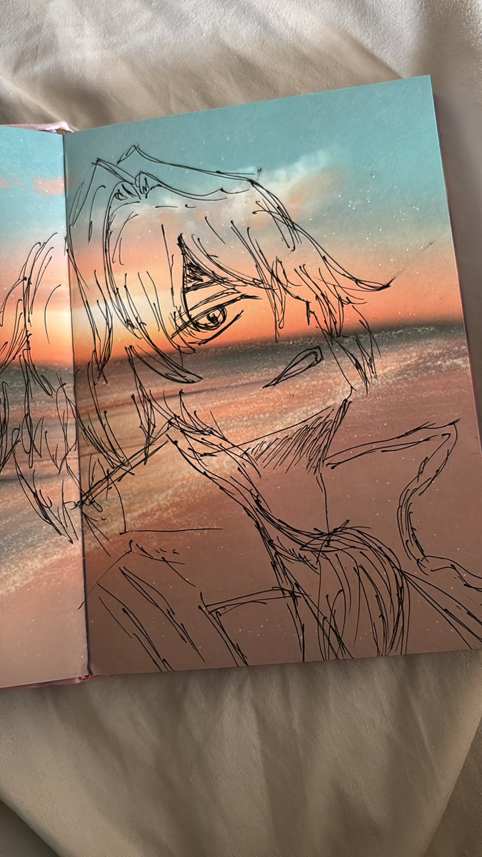 DiAlhthm's tweet photo. I found a nice notebook gifted to me years ago, and drew something. 

#Anaxa #AnaxaHSR #fanart https://t.co/D2bDTsBx4G