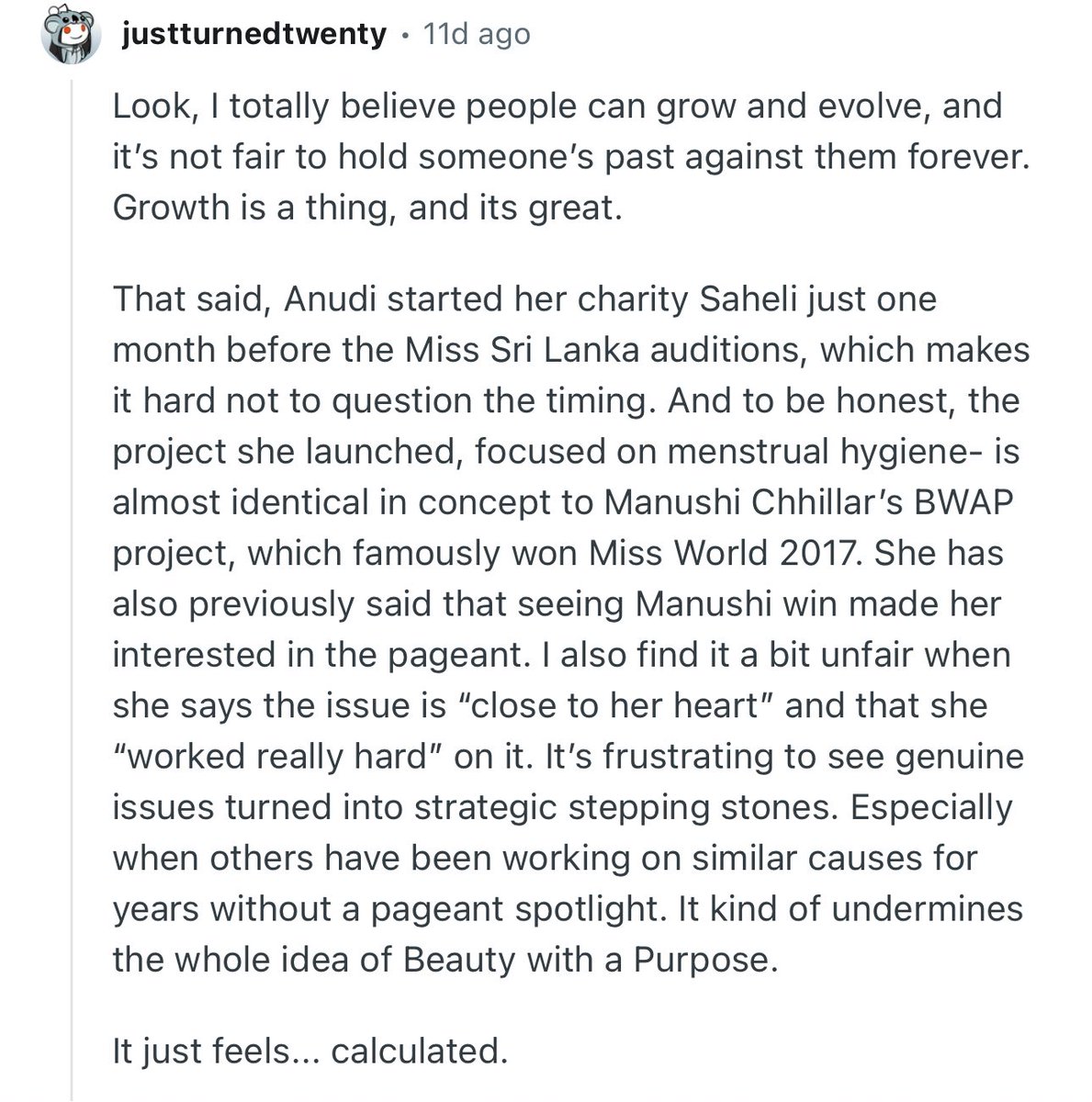 SarangaCooray's tweet photo. Looked into her charity and with just a bit of research, the doubts made sense.
Never knew who she was until we saw she’s in the Miss World race. I’d love to see SL win but the crown should go to someone authentic,, and her charity doesn’t feel that way. https://t.co/KNNp9CAuyl